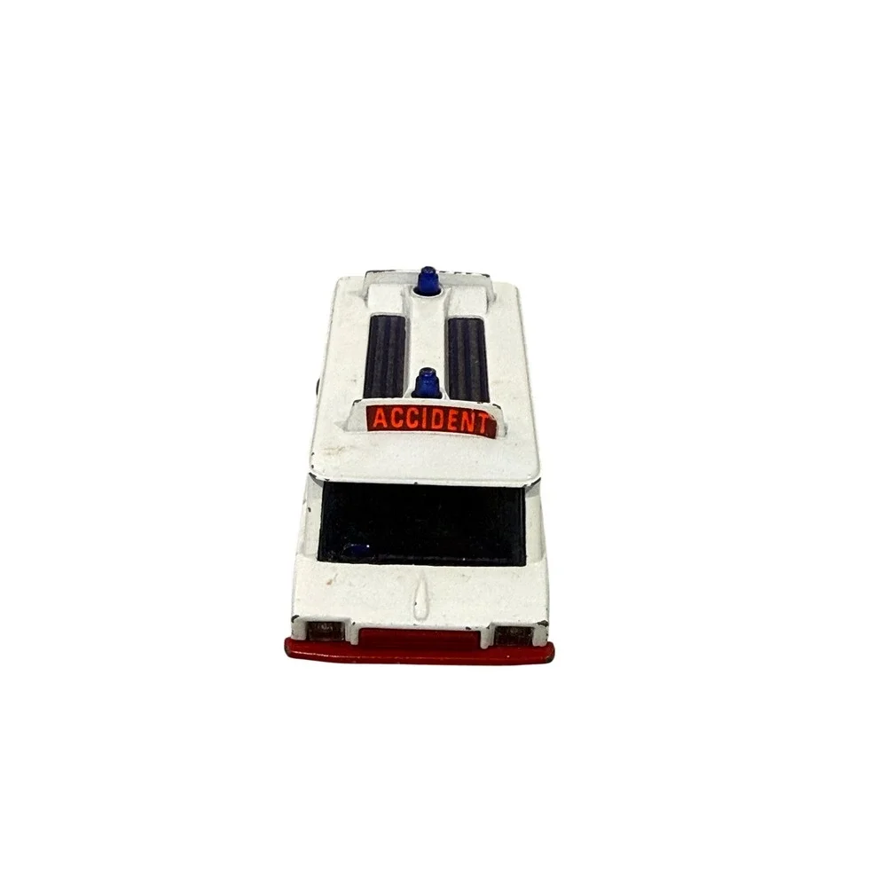 Vintage Corgi Motorway Ambulance Diecast White Van Made in Great Britain 4 Inch